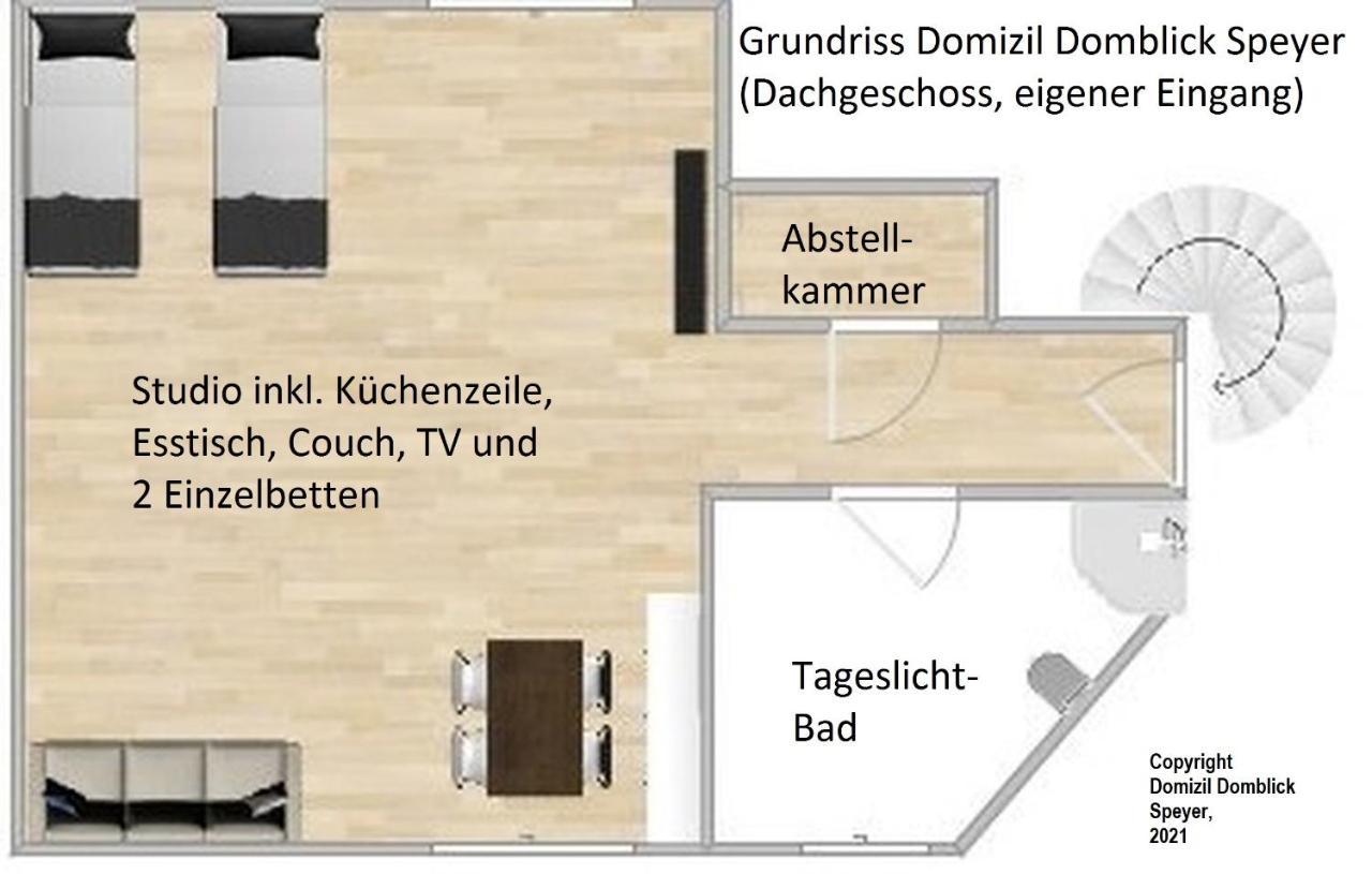 Domizil Domblick Speyer City, Garage, 50M2 מראה חיצוני תמונה